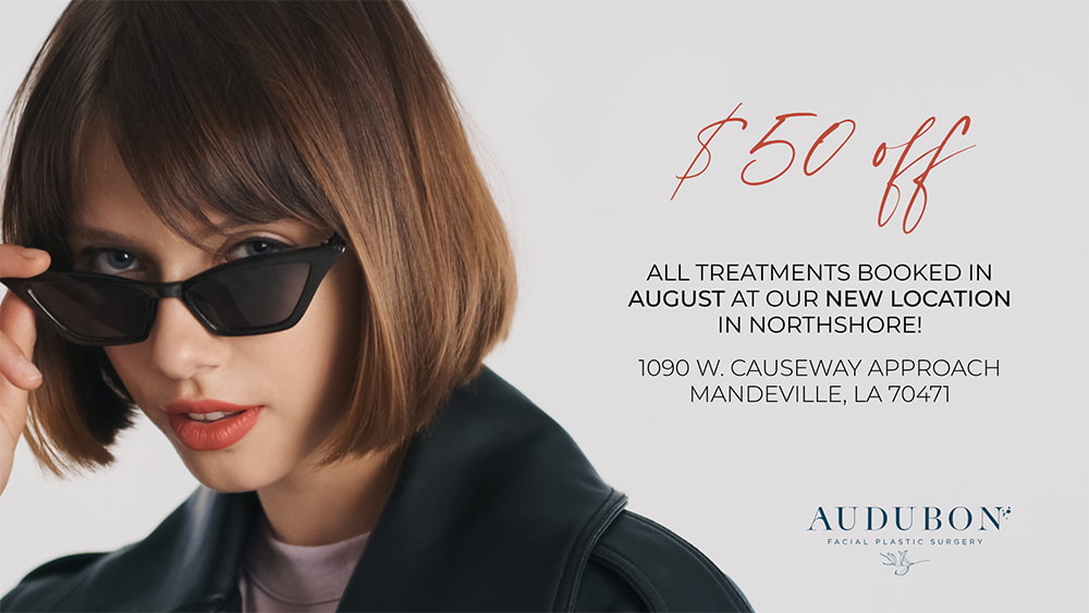 $50 off all treatments booked in August at new location Special in New Orleans | Dr. Melancon